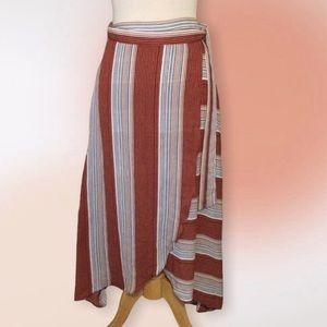 Hummingbird Brand Wrap High low Maxi Skirt Medium